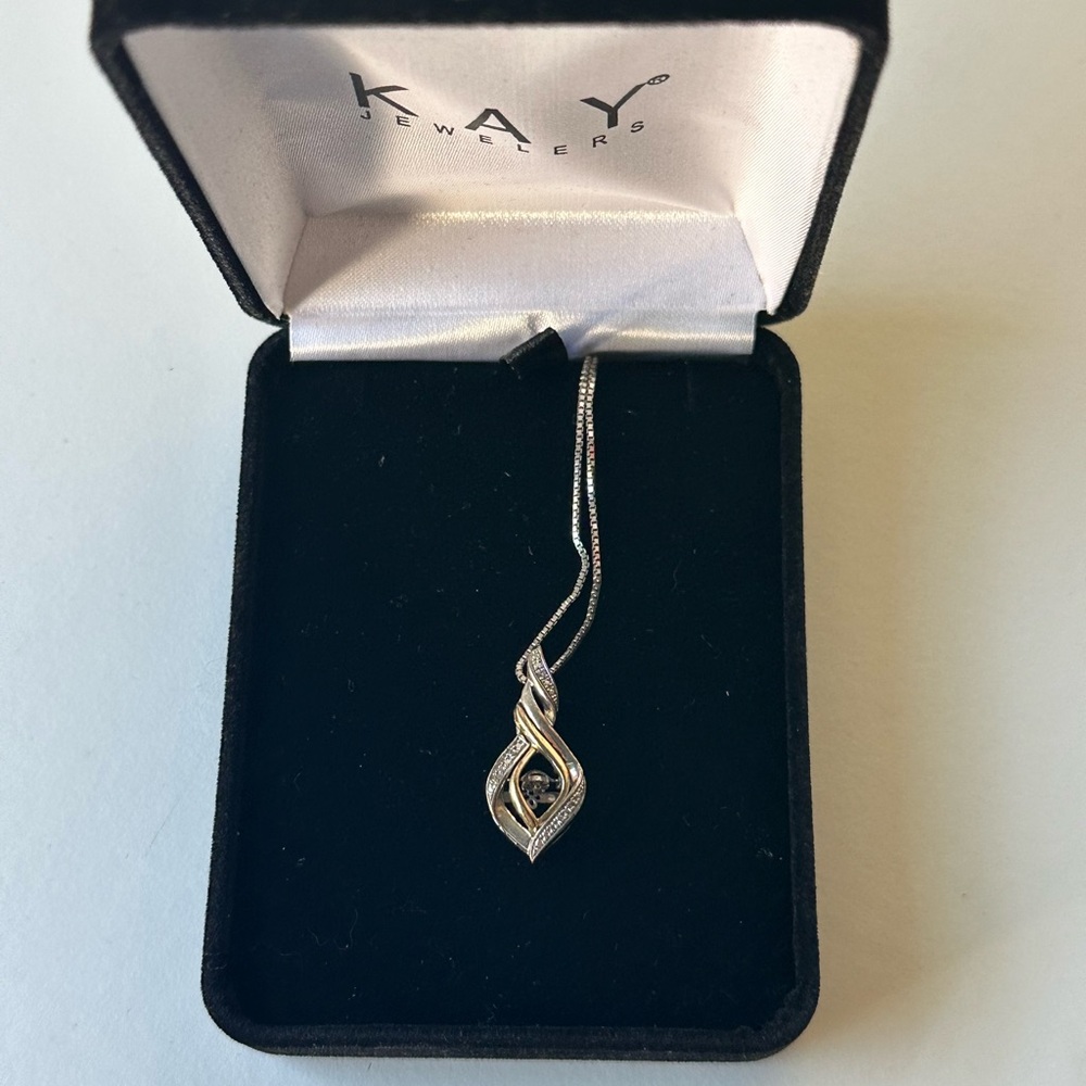 Kay Jewelers Silver Infinity Pendant Necklace